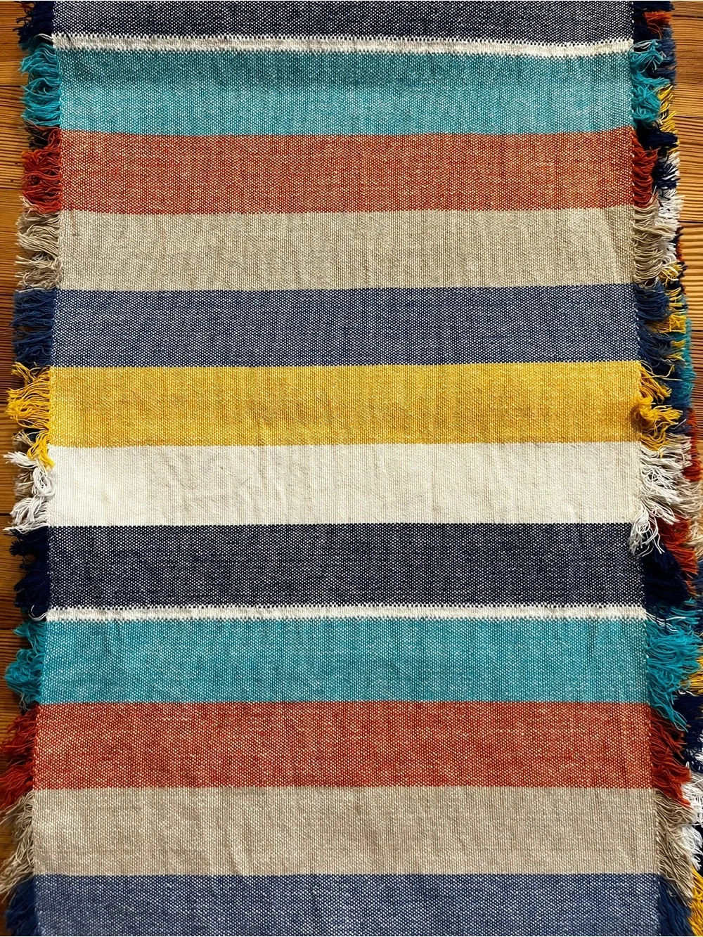 Crate & Barrel Cantina Multi-Stripe Runner
